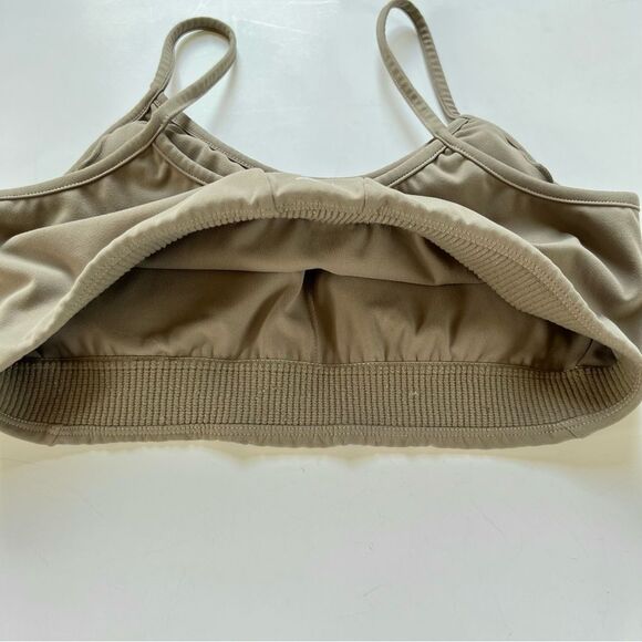 Fundamental Coast Bralette Sports Bra Olive Green Size Large - Picture 4 of 9